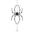 thumbnail image 2 of SMKE Halloween Spider Wind Chime,Acrylic Suncatcher Hanging Ornament,Gothic Art Window Hanging,Shimmering Bead Prism Decor,Hand Woven Spider Ornament,Backyard Hanging Ornament,Festive Hanging Pendant, 2 of 7