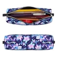 thumbnail image 2 of Honeii crystal Skull flower leaf Pattern Pencil Case, Pencil Pouch, Pencil Case Small, Pencil Pouch Aesthetic, PVC Pencil Pouch, Pencil Bag, Makeup Pouch, 2 of 7