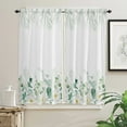 thumbnail image 4 of Summer Eucalyptus Leaves Flowers Curtain Home Decoration Living Room Short Curtains Window Treatments For Kitchen Bedroom, 4 of 7