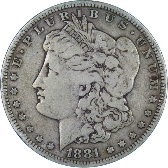 1881 Morgan Dollar VG Very Good 90% Silver $1 US Coin Collectible