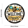 thumbnail image 2 of asddcavvf Retro Round Door Sign Retro Animal Door Sign for Daily for Farmhouse Coffee Shop Front Door Home Decoration Table Decorations for Dining Room, 2 of 4