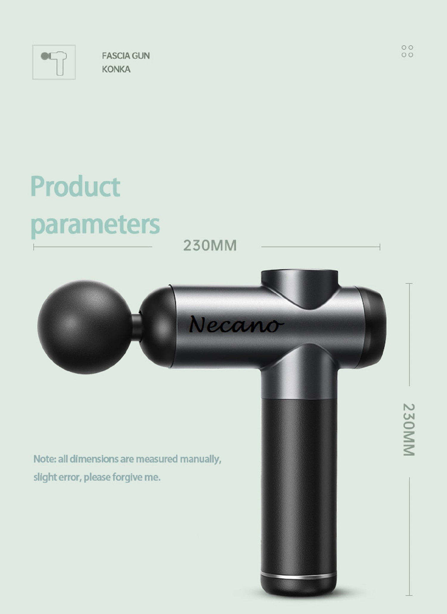 Massage Gun,  LCD 99-Levels 8 Heads Adjustable Deep Tissue Percussion Muscle Massager Fascia Guns Type-C Charging Power Display, Ideal For Relieving Shoulder, Neck, Waist, and Back Pain.