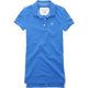 thumbnail image 1 of Aeropostale Womens Uniform A87 Polo de 3 botones, azul, mediano, 1 of 1