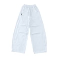 thumbnail image 3 of Girls' Lightweight Cargo Pants For Girls Loose Wide Leg Harem Style Joggers With Draped Pleats Casual Wear For Kids, 3 of 8