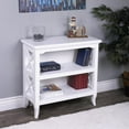 thumbnail image 2 of Newport Glossy White Low Bookcase, 2 of 6