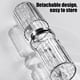 thumbnail image 5 of Juego de tazas de lavado dobles de viaje portátil | Cepillo de dientes y enjuague bucal | Diseño dividido | Plástico transparente duradero | Tamaño compacto a prueba de fugas | Blanco | 1 pieza, 5 of 7