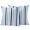 Gray Blue, variant on Outdoor Pillow Covers 24x24 Set of 2, Geometric Stripe Waterproof Patio Throw Pillow Covers for Couch Sofa Chair, Ombre Farmhouse Blue Vertical Striped Decorative Pillowcases for Throw Pillows