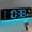 Blue, variant on Digital Wall Clock Large Display Remote Control Auto Dimming Night Light DST Date Temp for Home Bedroom Decor