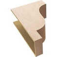 thumbnail image 6 of 11"W x 22"D x 33"H Classic Newport Rough Cedar Woodgrain TimberThane Corbel, Primed Tan, 6 of 6