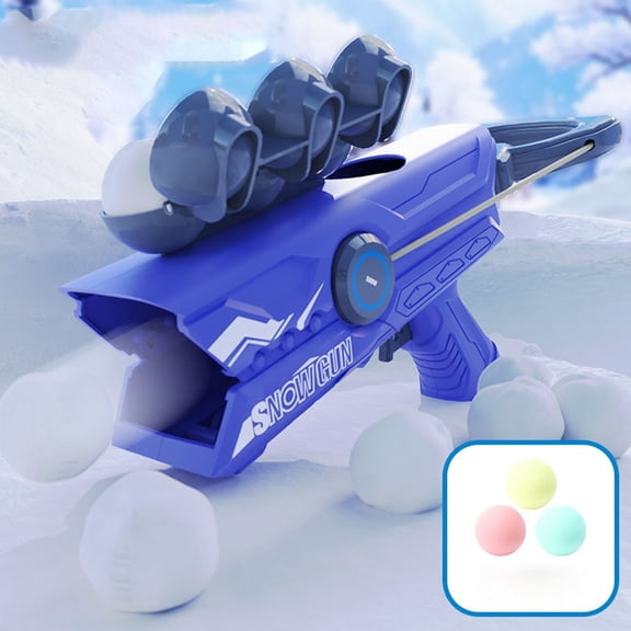 Goowood Snowball Maker Snow Toys for Kids and Adults Winter Snowball Fight Toy with 3 Shaped Clips and Snowball Launcher for Outdoor Play