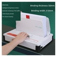 thumbnail image 2 of Petite Machine de Reliure de Colle Électrique Sans Perçage pour Factures et Comptabilité, Livre de Documents Financiers, Hot Melt A4 Automatic, 2 of 7