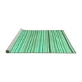 thumbnail image 2 of Ahgly Company Machine Washable Indoor Rectangle Solid Turquoise Blue Modern Area Rugs, 5' x 7', 2 of 4