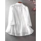 thumbnail image 3 of Blusa Bordada Con Flores Y Ojales, Elegante Blusa Con Botones Para Primavera Y Verano, Ropa De Mujer, 3 of 4