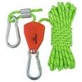 thumbnail image 1 of Almencla Pulley Ratchet Rope Hanger Fixed Buckle for Heavy 4mm 4m Light Green, 1 of 8