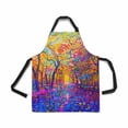thumbnail image 1 of HATIART Tablier Ajustable pour Femmes Hommes Filles Chef avec Poches Peinture à l'Huile Paysage Automne Forêt Feuilles Rouges Ciel Tablier de Cuisine Original pour Cuisiner Pâtisserie Jardinage Toilettage pour Animaux Nettoyage, 1 of 1