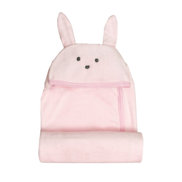 Toallita Baby Inc 75x90cm Bunny Rosa Microfibra 0-4 Años BI70146