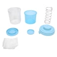 thumbnail image 2 of Greek Yogurt Strainer, 1000ml Spring Pressure Filtration Mesh Strainer for Filtering Thick Greek Yogurt Milk, 2 of 7