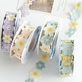 thumbnail image 3 of Embroidered Flower Ribbon 9.84Ft Lace Trim Sun Flower DIY Ribbon Lace Sewing Embroidery Ribbon for Wedding Dress Hairband Clothes Decoration, 3 of 8