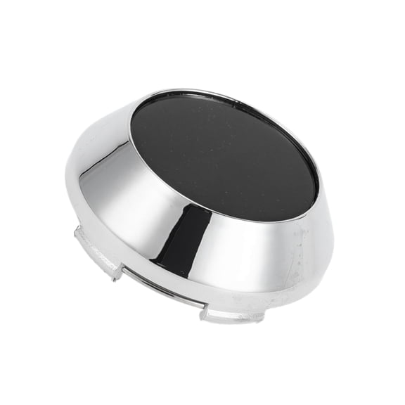 Car Wheel Hub Center Caps, 65mm 2.56" OD Center Hub Cover Universal Plastic Silver Tone Black