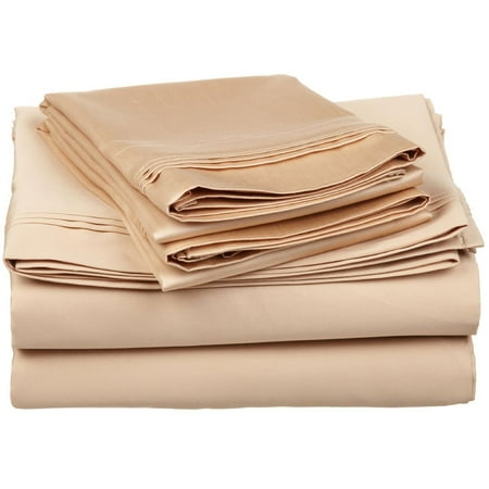 - Superior 650 Thread Count Egyptian Cotton Solid Sheet Set