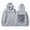 Grey, variant on LUOGENLI Women's Fashion Long Sleeve Hoodie with Pocket and Reversible Letter Print Pullover Sweatshirt Womens Hoodies Graphic Vintage Grey Size M