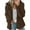 Brown womens coat, variant on clear Usmixi Winter Womens Sherpa Coat Fluffy Fleece Sweatshirt Coat for Women Loose Casual Solid Open Zip Hooded Jacket Long Sleeve Soft Fuzzy Plush Outerwear 2025 Sherpa Coat