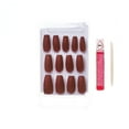 Gold Finger Full Cover Nails Gel Glam Ready to Wear Gel Manicure Long