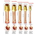 thumbnail image 5 of WINDLAND 4Pieces Copper Tube Brass Pipe Fitting For Air Conditioner 1/4" 3/8" 1/2" 3/4", 5 of 20