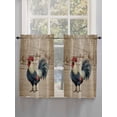 thumbnail image 5 of Farm Roosters Living Room Curtains 2 Panel, Farmhouse Farm Chicken Countryside Retro Cafe Window Treatment, Farmhouse Bedroom Bathroom Kitchen Curtains Drapes 104"x54", 5 of 6