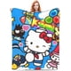 thumbnail image 1 of Manta personalizada con estampado de Hello Kitty, venta al por mayor, manta polar gruesa y cálida, decoración para sofá y hogar, tiro de franela, 1 of 4