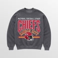 thumbnail image 5 of Women's Gameday Couture Charcoal Kansas City Chiefs Kickoff Classic Oversized Premium Drop Shoulder Sweatshirt, 5 of 5