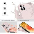 thumbnail image 3 of Liquid Silicone Case for iPhone 12 Pro, [Camera Protection] [Anti Fingerprint] [Wireless Charging] 4 Layer Phone Case Protective Cover, Built-in Microfiber Case Cover, 6.1", Pink, 3 of 7