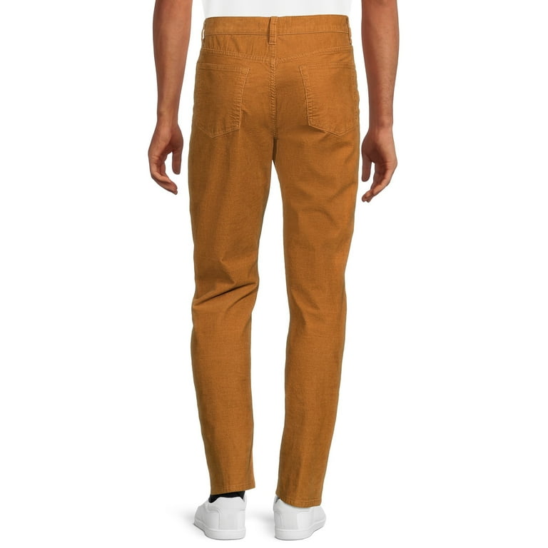 Tony Hawk Men's Stretch Corduroy Pants with 5 Pockets 