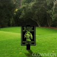 thumbnail image 2 of Glowneon Coonhound Warning Dog Metal Stake Decor, Dog On Site Stake, 2 of 5