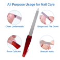 thumbnail image 2 of Lima de uñas GigaGround de metal y acero inoxidable, 6 unidades, para uñas naturales, 2 of 7