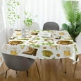 thumbnail image 5 of 54"x54" Clover and Gold Coins Rectangle TableclothSt. Patrick's Day Kitchen Decoration Dinner Rectangular Table Cover for Party Holiday Hotel BBQ-Machine Washable, 5 of 7