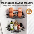 Suction Cup Shower Corner Caddy 2 Pack, DrillFree Heavy Duty Shower