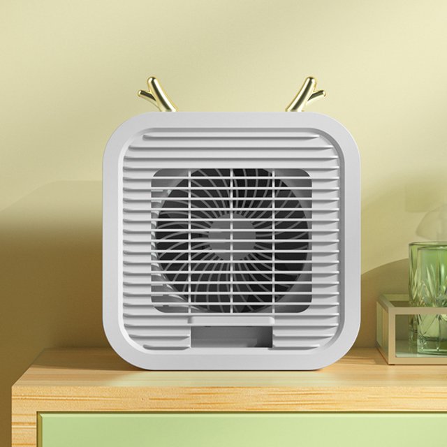 Ventilador de aire acondicionado con refrigeración por agua helada Ventilador de escritorio de cristal de hielo recargable