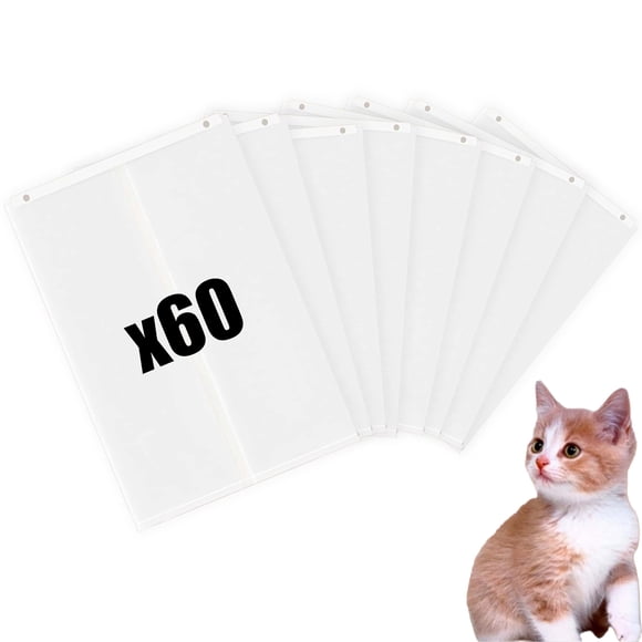 Forros para caja de arena para gatos Luxrise, 60 piezas, bolsas autosellables