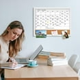 thumbnail image 2 of MaxGear Dry Erase Calendar Boards Monthly Whiteboard Calendar & Corkboard for Wall, Magnetic 17""x13"" Dry Erase Board with Gray Wood Framed, 2 of 7