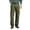 Army Green, variant on Mens Cargo Work Pants Heavy Duty Relax Fit Elastic Waistband Multiple Cargo Pockets Breathable Cotton Blend Daily Trousers Gray S