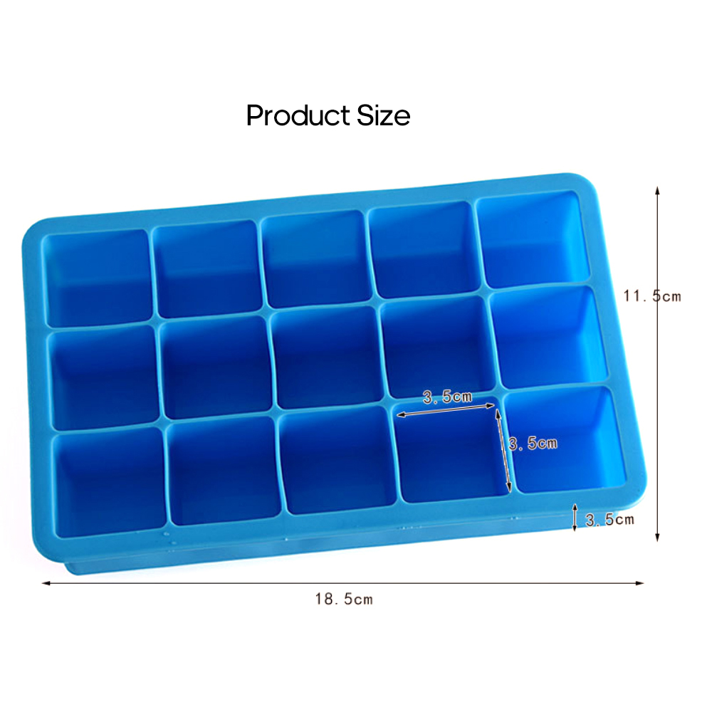 Food Grade Silicone Ice Cube Tray 14 Grids Ice Cube Mold Small Ice Maker - image 3 of 7