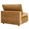 thumbnail image 3 of Modway Commix Down Filled Overstuffed Performance Velvet 4-Seater Sofa in Cognac, 3 of 11
