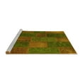 thumbnail image 2 of Ahgly Company Machine Washable Indoor Rectangle Patchwork Yellow Transitional Area Rugs, 5' x 7', 2 of 4