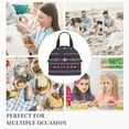thumbnail image 3 of DouZhe Lunch Bags for Women and Men, Aztec Boho Ethnic Style Prints Reusable Portable Insulated Cooler Waterproof Lunch Tote Bag for Travel Work Picnic, 3 of 7