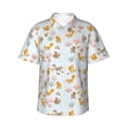 thumbnail image 2 of Goofa Squirrel In The Forest Hawaiian Shirt for Men, Unisex Summer Beach Casual Short Sleeve Button Down Shirts,Aloha Tropical Floral print shirt-X-Large, 2 of 9