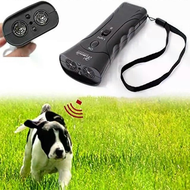 Pet Dog Repeller Anti Barking Stop Bark Training Device Trainer LED Ultrasonic Anti Barking Ultrasonic Without Battery
