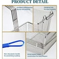 thumbnail image 2 of 2PCS Deep Fryer Basket, Non-Slip Handle Heavy Duty Nickel Plated Iron Construction Chip Basket,13" x 6" x 6", Commercial Restaurant Kitchen Frying Chips Fish Sausages, 2 of 4