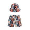 thumbnail image 2 of Kkkded Kids Toddler Boys Girls Beach Pants Suit Summer Printed Kids Clothes Little Big Fashion Casual Beach Pants + Hat,Size 2-13Years, 2 of 8