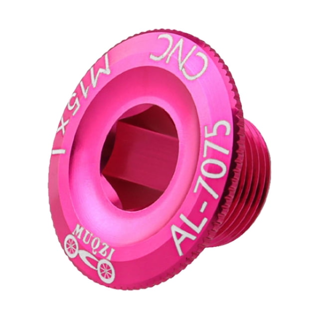 Cubierta de bicicleta DYNWAVEMX pernos de juego de bielas de metal Tornillo de Brazo de rueda rosa